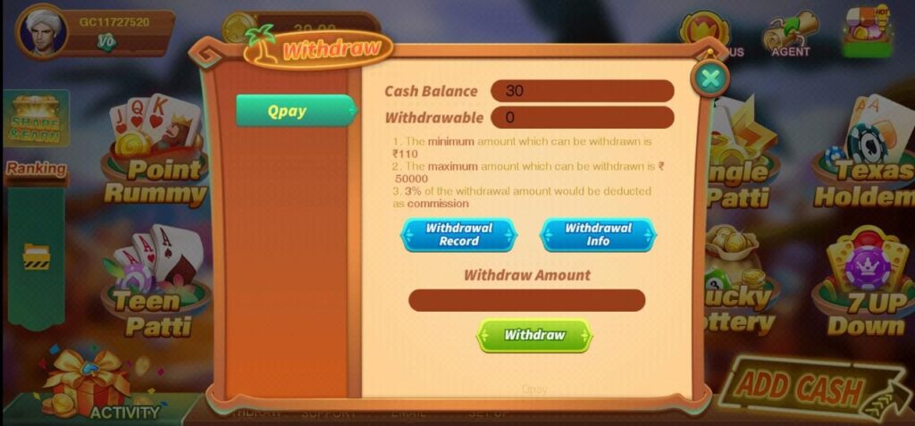 Rummy God Cow Application