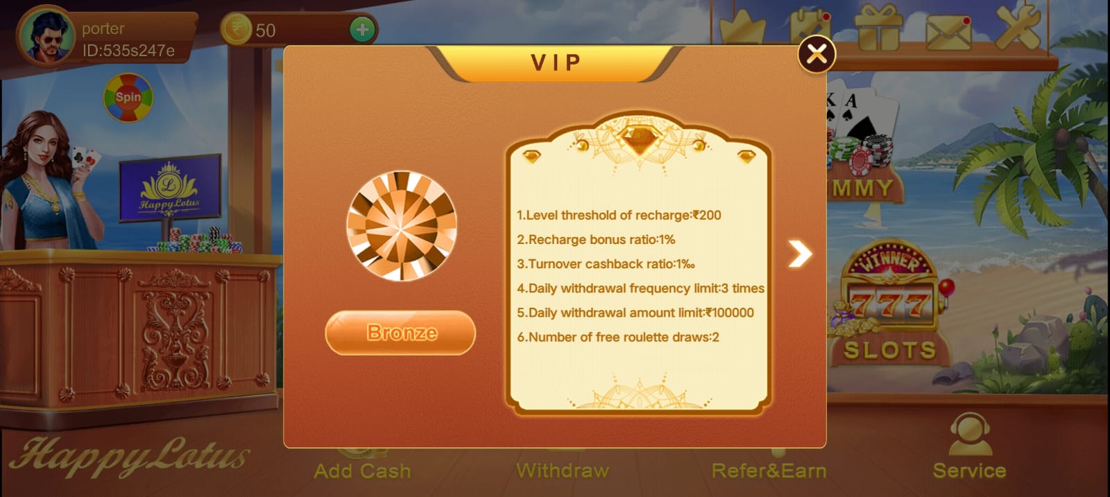 Happy Lotus Apk Vip Program