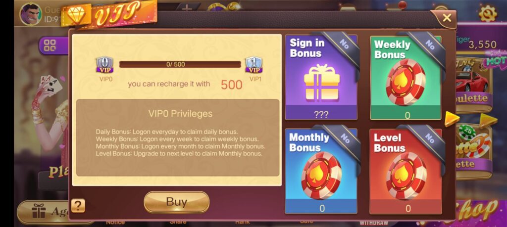 Teen Patti Rich Apk VIP Bonus