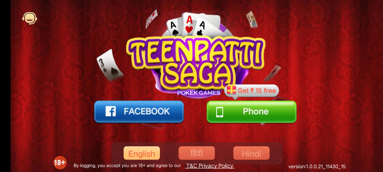 Create Account In Teen Patti Saga Apk